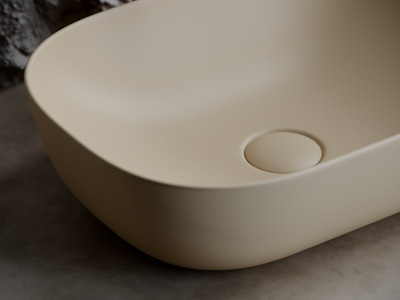 Фото Раковина Ceramicanova Element CN6009MC накладная 46 × 33 × 13,5 см, капучино матовый