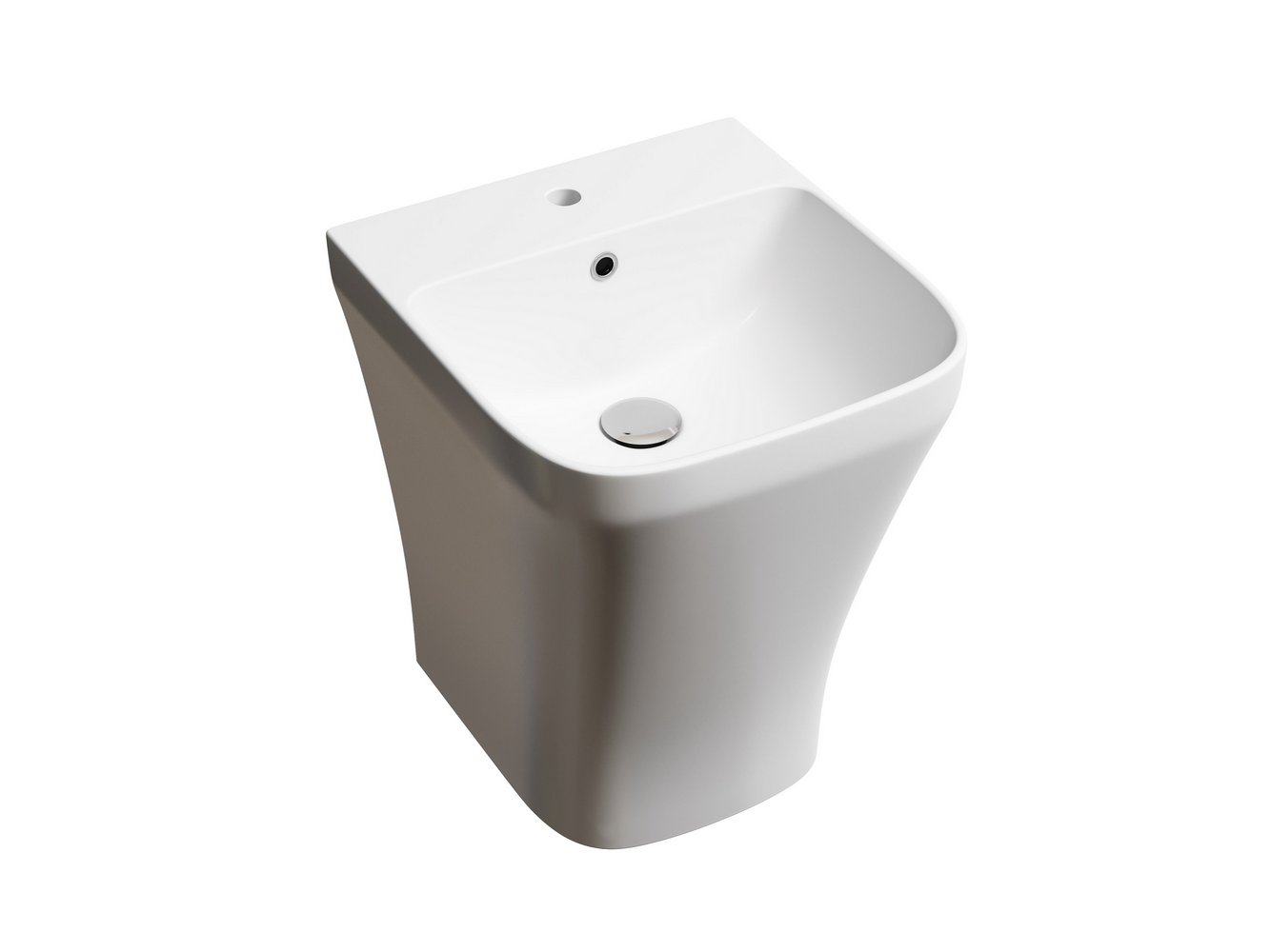 Фото Раковина Ceramicanova Dion CN6067 напольная 36,5 × 40 × 45,5 см, белый глянцевый