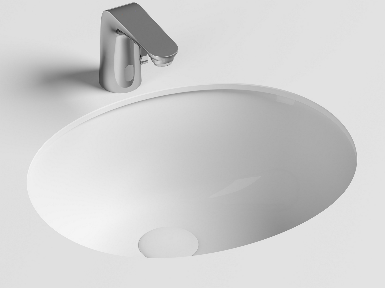 Фото Раковина Ceramicanova Element CN6042 встраиваемая под столешницу 51 × 42 × 19,5 см, белый глянцевый