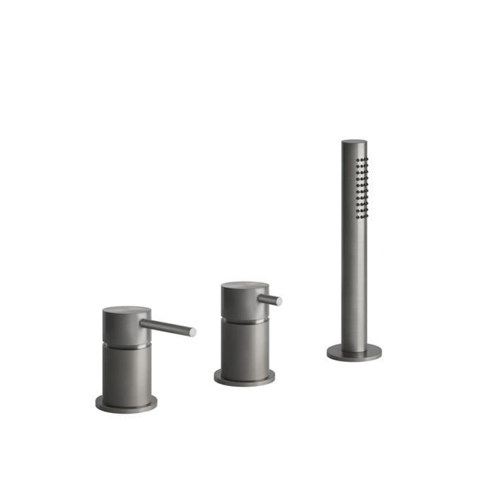 Фото Смеситель Gessi Gessi316 54043#239 для ванны с душем, нержавеющая сталь браш