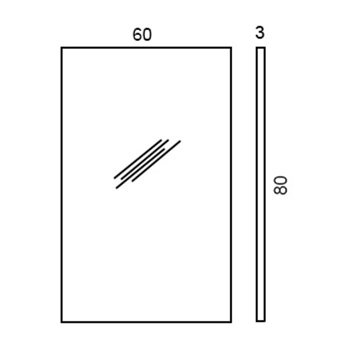 Фото Зеркало Colombo Fashion Mirrors B2044.CR подвесное хром глянец