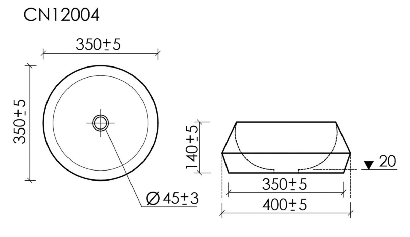Фото Раковина Ceramicanova Maya CN12004 накладная 40 × 40 × 14 см, белый глянцевый