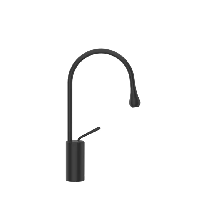 Фото Смеситель Gessi Goccia 33604#299 для раковины, черный матовый