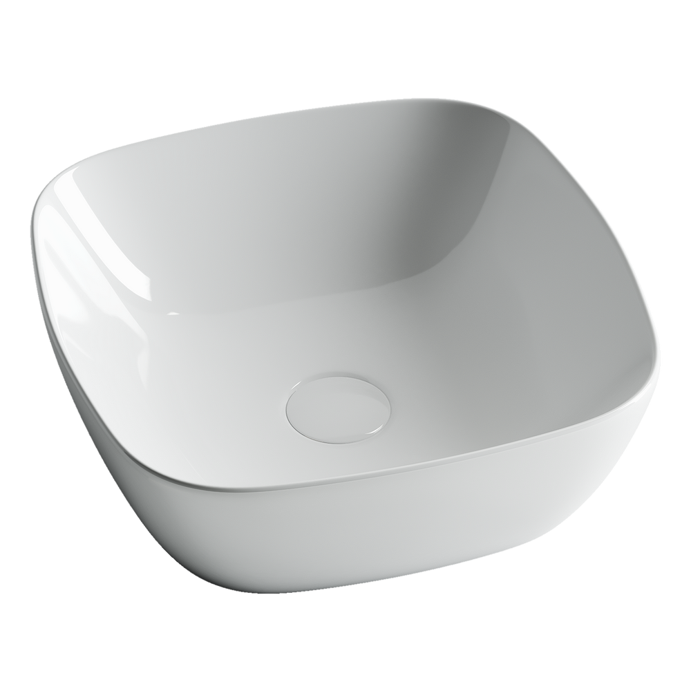 Фото Раковина Ceramicanova Element CN5006 накладная 40 × 40 × 14 см, белый глянцевый