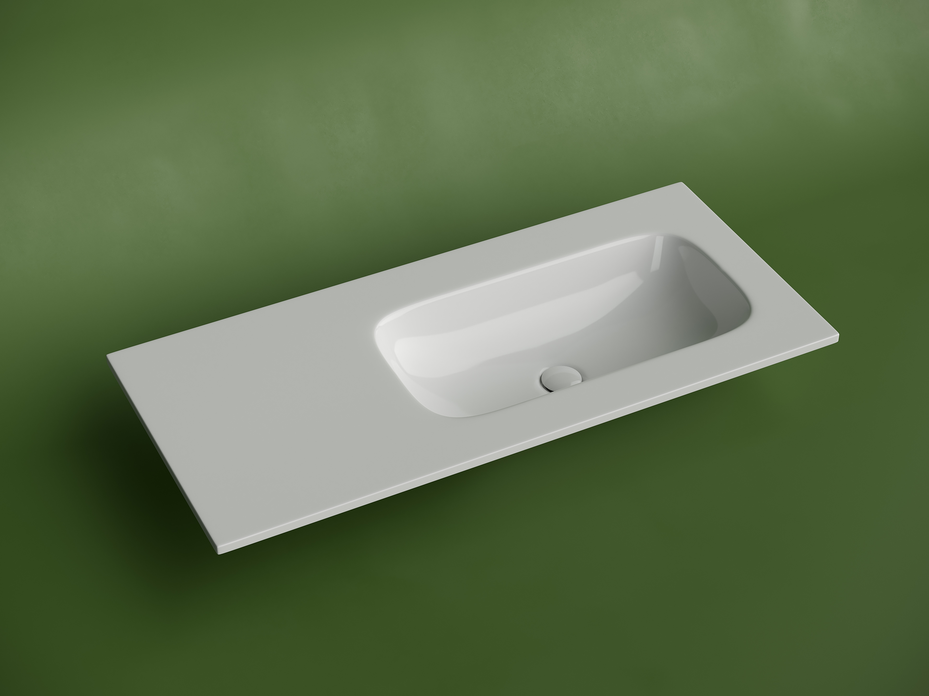 Фото Раковина Ceramicanova Grace CN7015wx мебельная 101 × 45,7 × 13,7 см, белый глянцевый