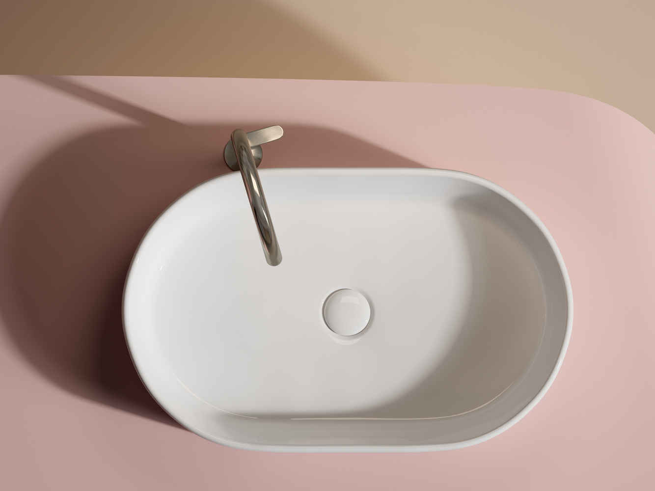 Фото Раковина Ceramicanova Element CN6048 накладная 60 × 38,5 × 12,2 см, белый глянцевый
