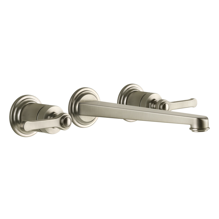 Фото Смеситель Gessi Venti20 65090#149 для раковины, никель браш