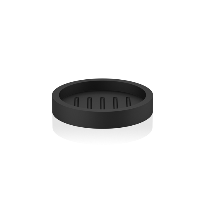 Фото Мыльница Decor Walther Black Stone 0973460 настольная черный матовый