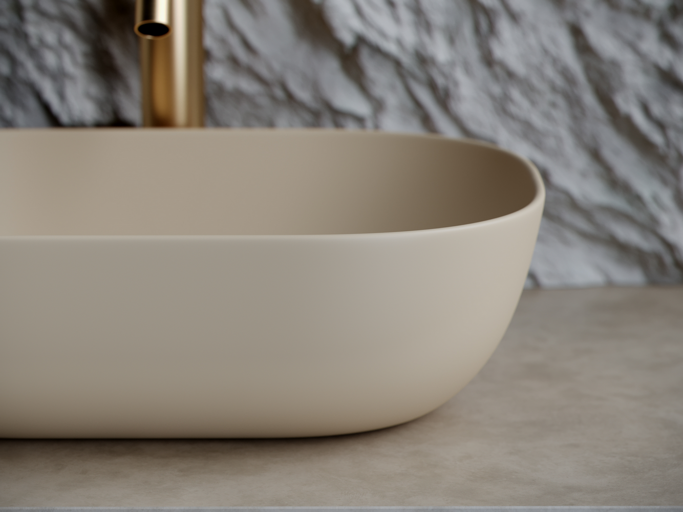 Фото Раковина Ceramicanova Element CN6009MC накладная 46 × 33 × 13,5 см, капучино матовый