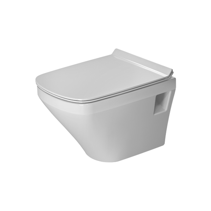 Фото Унитаз подвесной укороченный Duravit DuraStyle 2571090000, безободковый, без сиденья, белый глянцевый