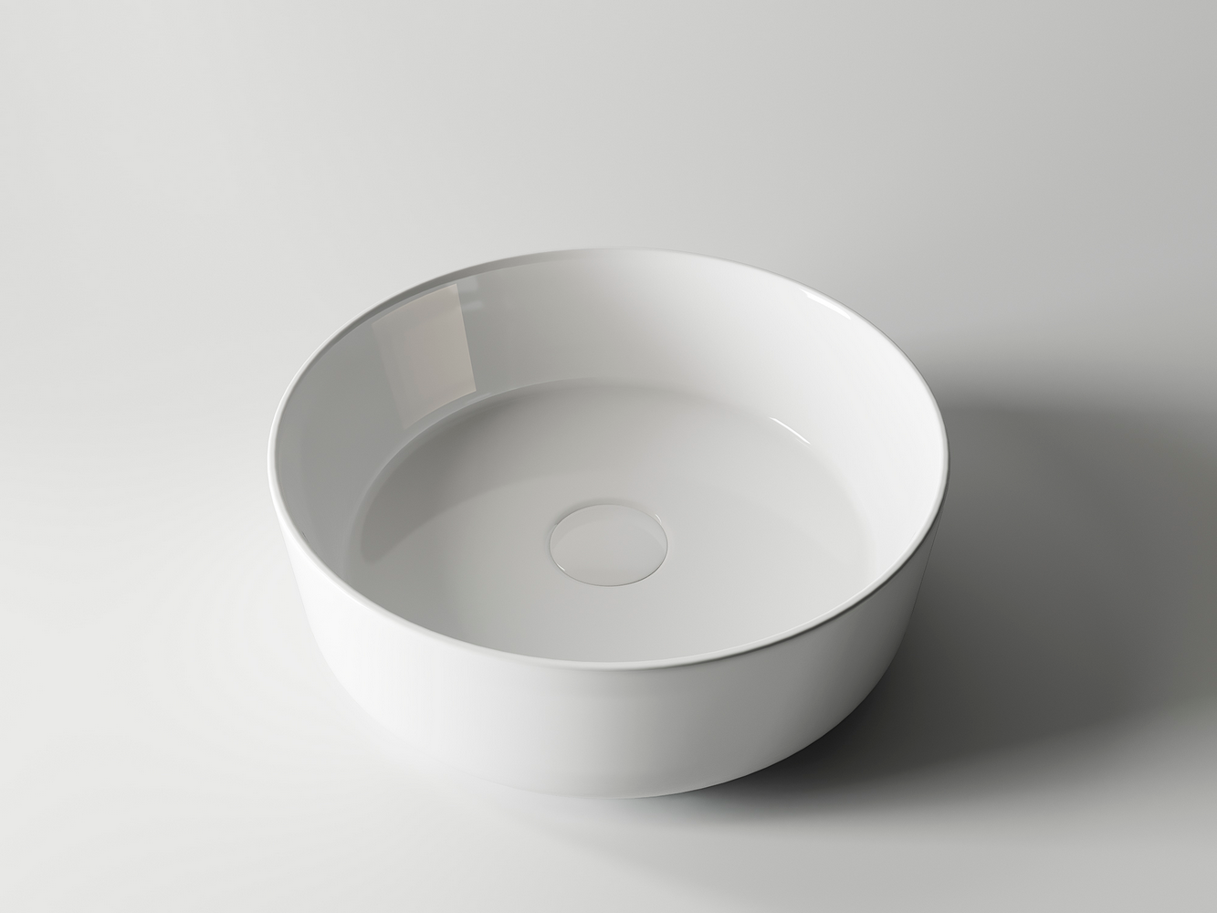 Фото Раковина Ceramicanova Element CN5001 накладная 36 × 36 × 12 см, белый глянцевый