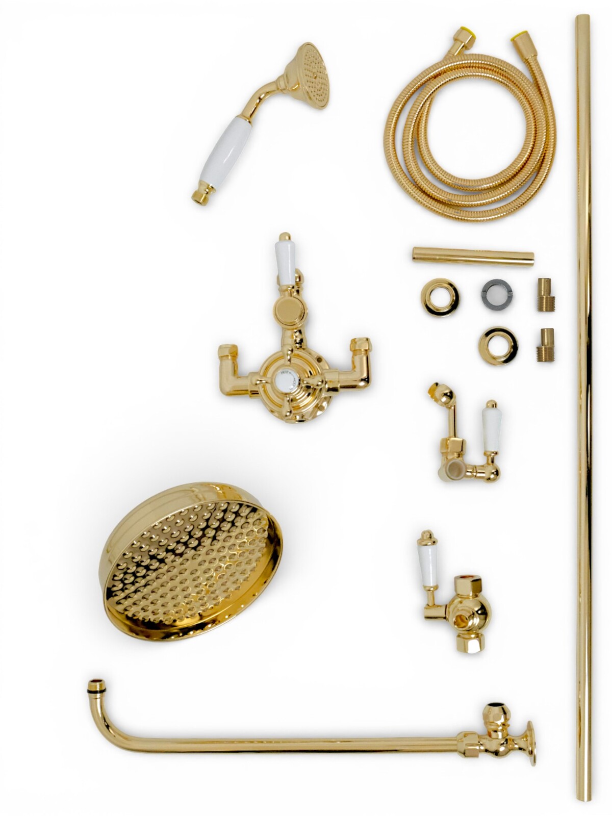 Фото Душевая стойка Migliore King 32880 с термостатом, золото глянец