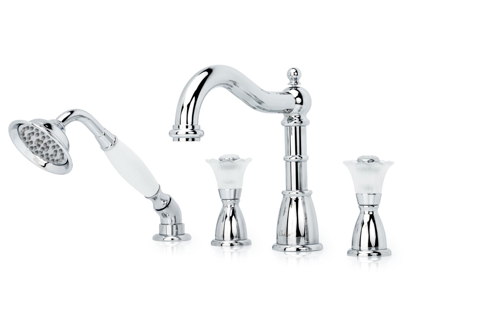 Фото Смеситель на борт ванны Boheme Сamelia 396-Camelia хром глянец