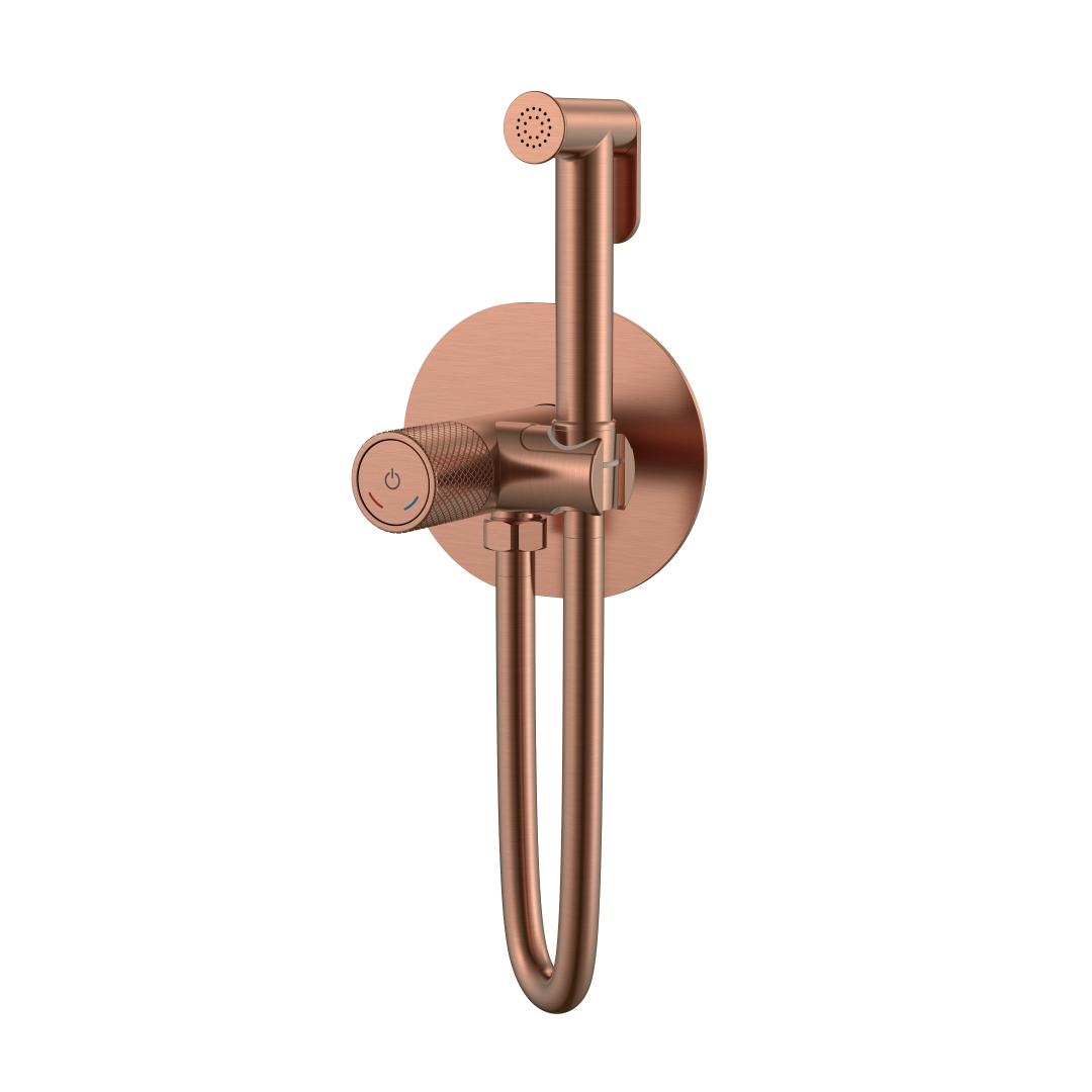Фото Гигиенический душ Boheme Tech 157-CB со смесителем медь браш