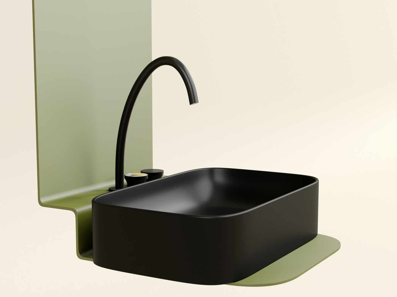 Фото Раковина Ceramicanova Element CN6053MB накладная 60,5 × 38 × 15 см, черный матовый