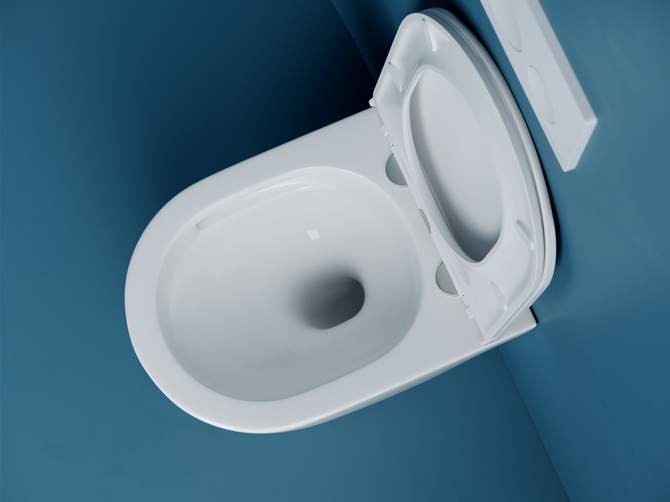 Фото Унитаз Ceramicanova Vogue CN4008T с сиденьем подвесной, белый глянцевый