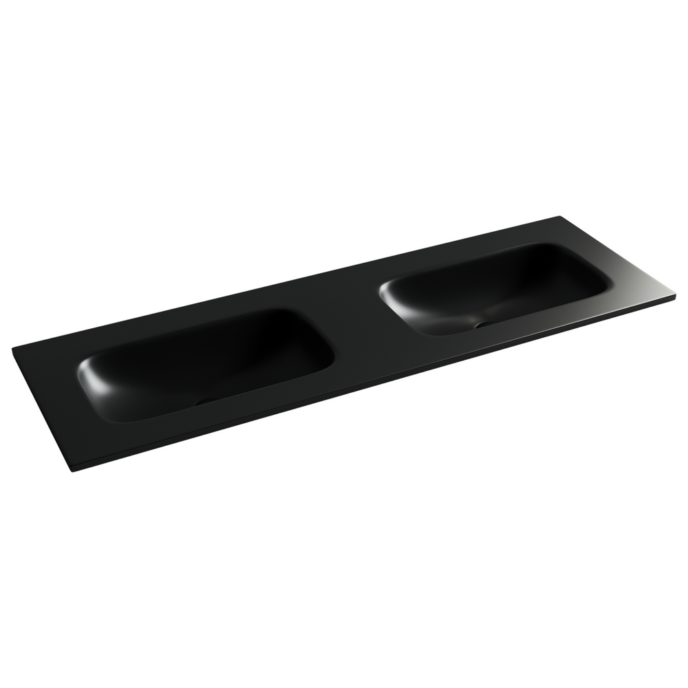 Фото Раковина Ceramicanova Grace CN7022MBwx мебельная 141 × 45,7 × 13,7 см, черный матовый