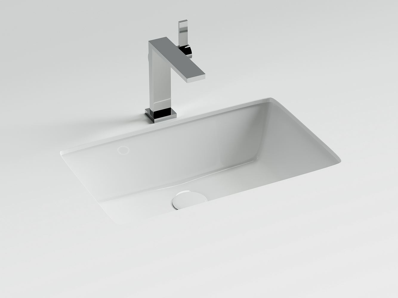 Фото Раковина Ceramicanova Era CN15004 встраиваемая под столешницу 52,5 × 34,5 × 17,5 см, белый глянцевый