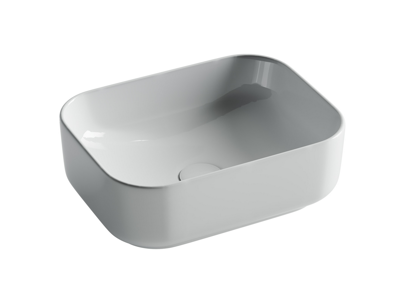 Фото Раковина Ceramicanova Element CN5042 накладная 40 × 30,5 × 14 см, белый глянцевый