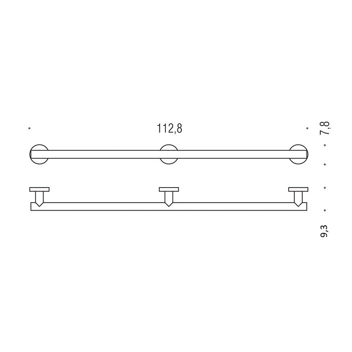 Фото Поручень Colombo Complementi B9731.CR хром глянец