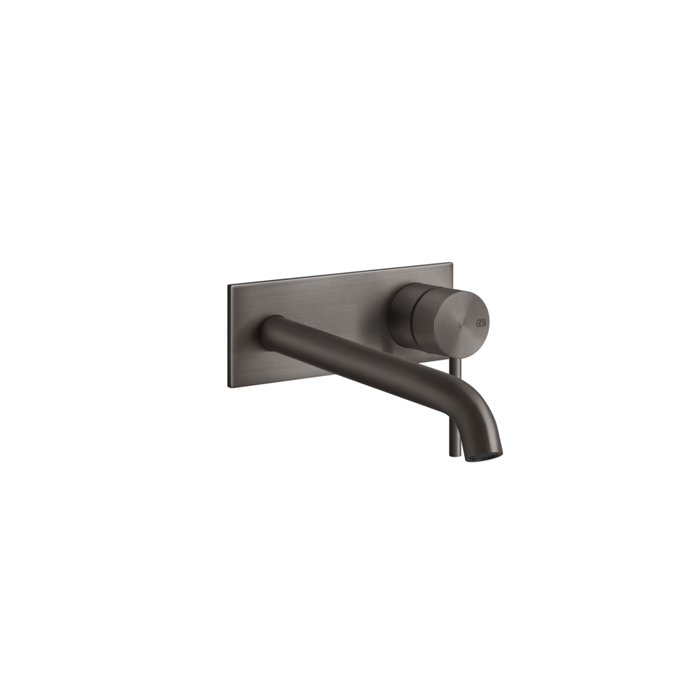 Фото Смеситель Gessi Gessi316 54090#707 для раковины с изливом, черный хром браш pvd