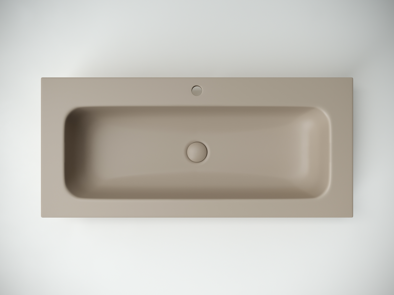 Фото Раковина Ceramicanova Grace CN7013MC мебельная 101 × 45,7 × 13,7 см, капучино матовый