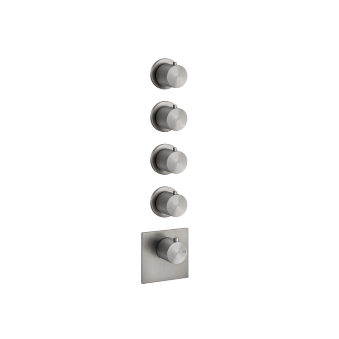 Фото Смеситель Gessi Gessi316 54508#239 для душа термостат, нержавеющая сталь браш
