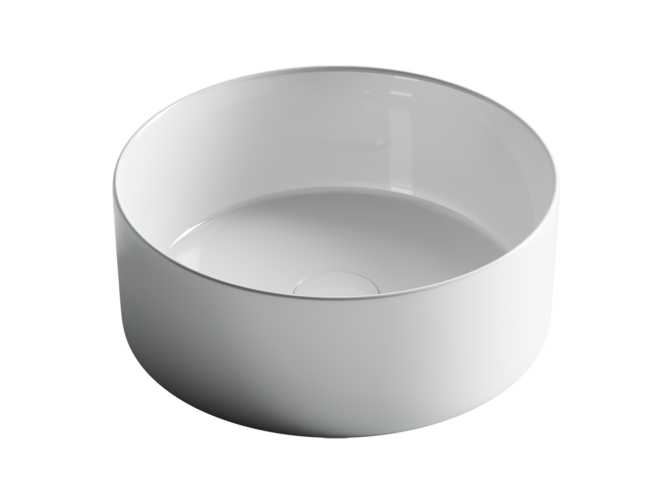 Фото Раковина Ceramicanova Element CN6032 накладная 35,8 × 35,8 × 13,7 см, белый глянцевый