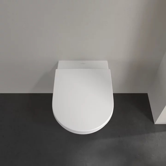 Фото Унитаз подвесной Villeroy & Boch Subway 3.0 4670TS01, безободковый, с сиденьем с микролифтом, белый глянцевый