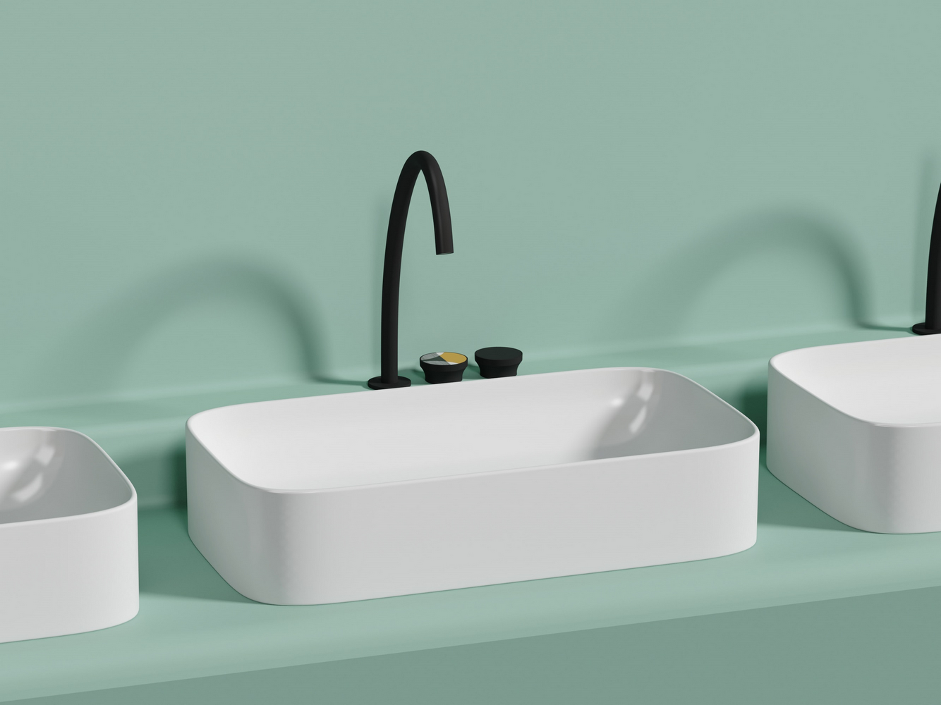 Фото Раковина Ceramicanova Element CN6054MW накладная 70,5 × 38 × 15 см, белый матовый