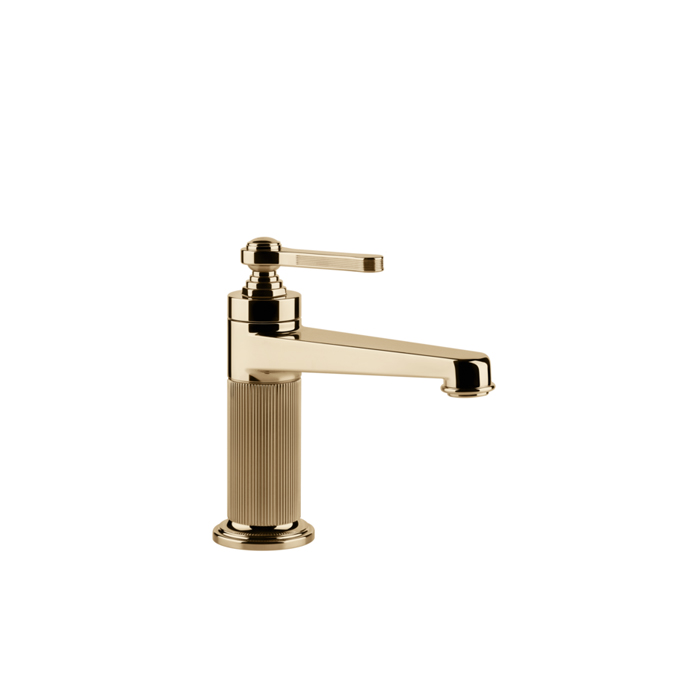 Фото Смеситель Gessi Venti20 65001#735 для раковины с донным клапаном, бронза глянец pvd