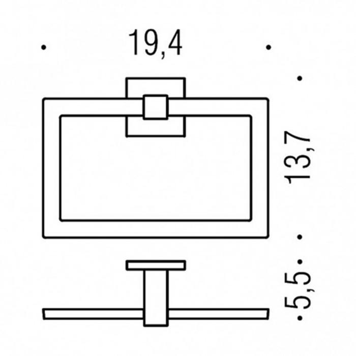 Фото Кольцо Colombo Basic B3731.NM подвесное черный матовый