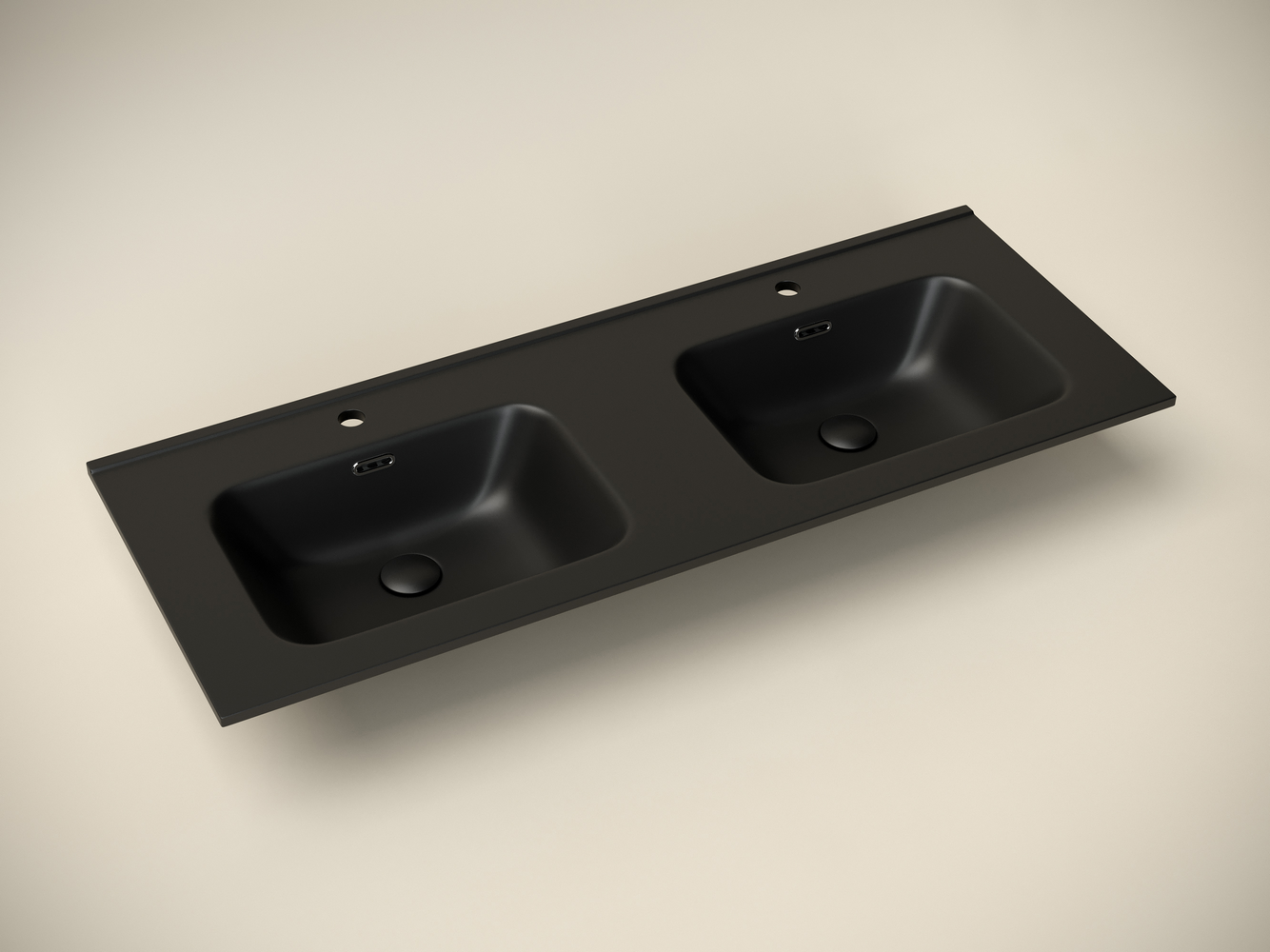 Фото Раковина Ceramicanova Element CN7004MB мебельная 121 × 46,5 × 18 см, черный матовый