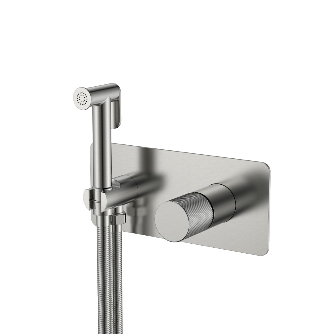 Фото Гигиенический душ Boheme Stick 127-NB.4 со смесителем никель браш