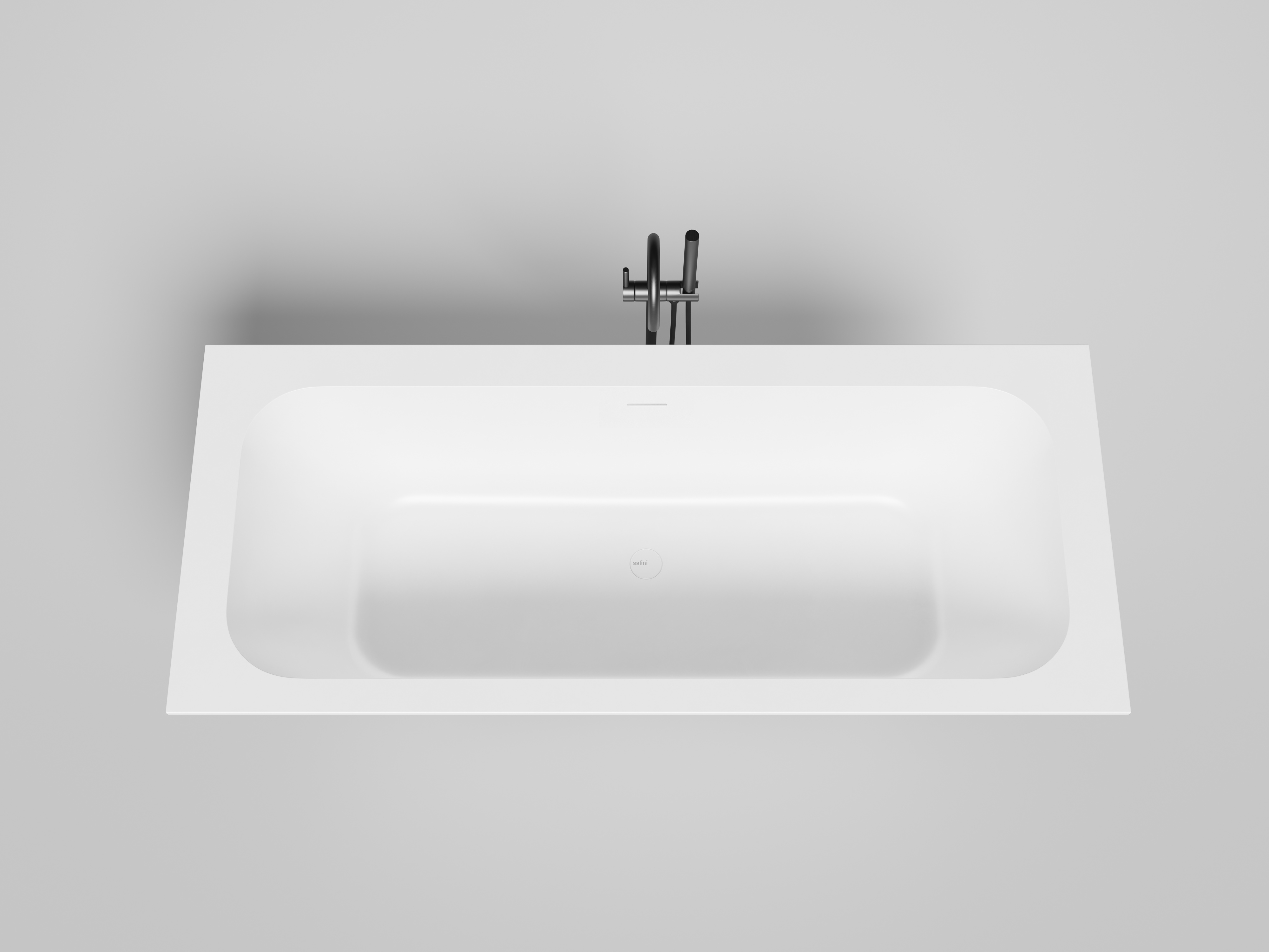 Фото Ванна Salini Orlanda Axis Kit 190x80 103321M встраиваемая из литьевого мрамора, белая матовая