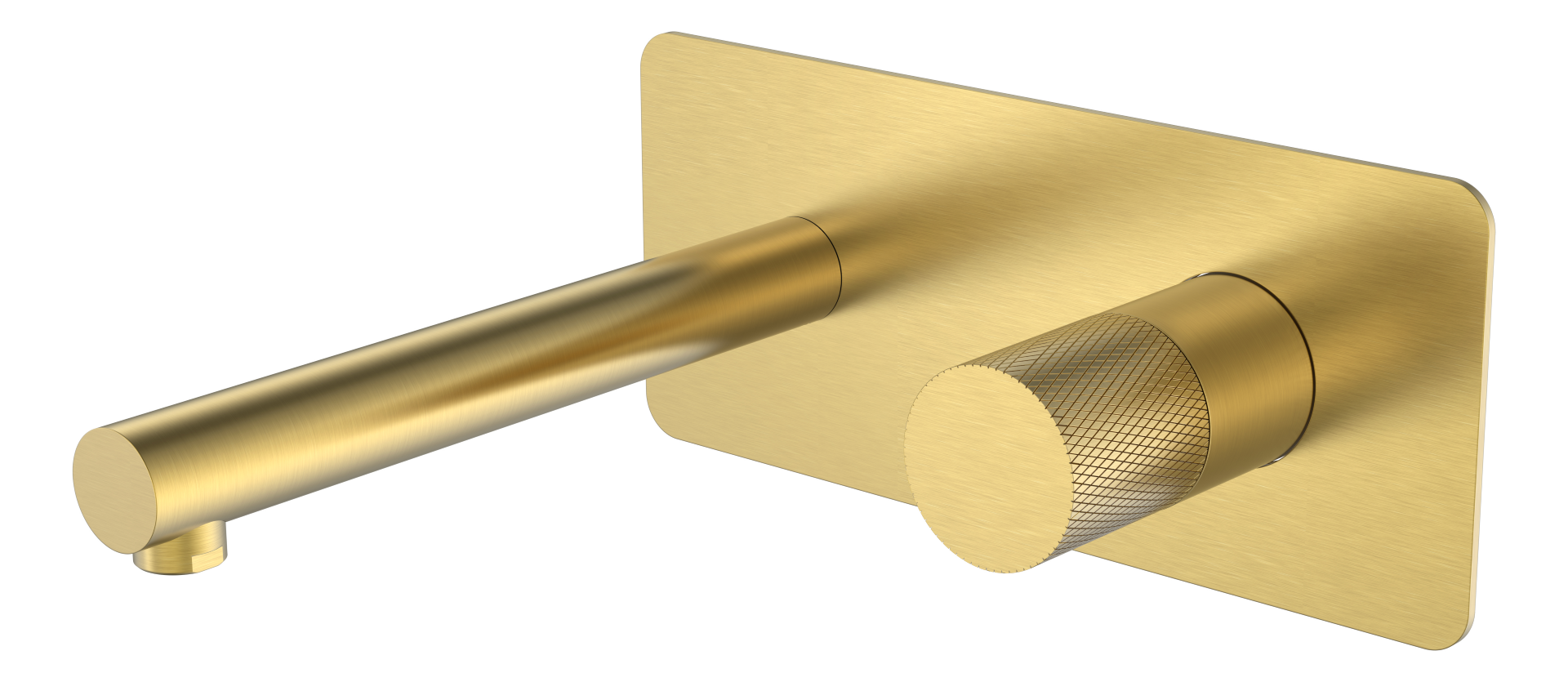 Фото Смеситель для раковины Boheme Stick 125-MG.2 настенный золото браш L 18,5 см