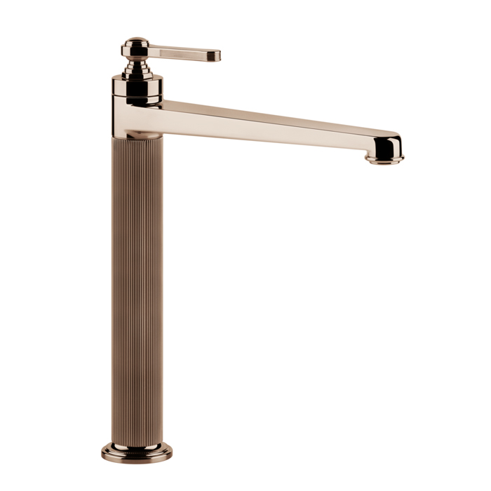 Фото Смеситель Gessi Venti20 65003#030 для раковины с донным клапаном, медь глянец pvd