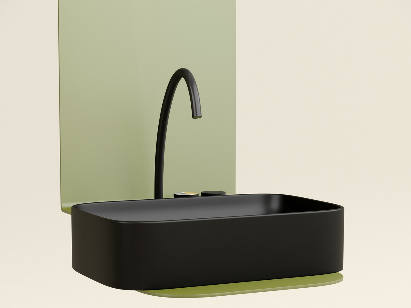 Фото Раковина Ceramicanova Element CN6053MB накладная 60,5 × 38 × 15 см, черный матовый