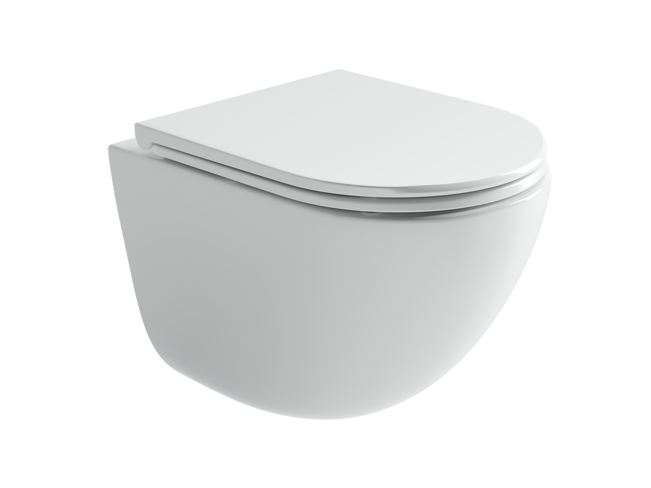 Фото Унитаз Ceramicanova Vogue CN4008T с сиденьем подвесной, белый глянцевый