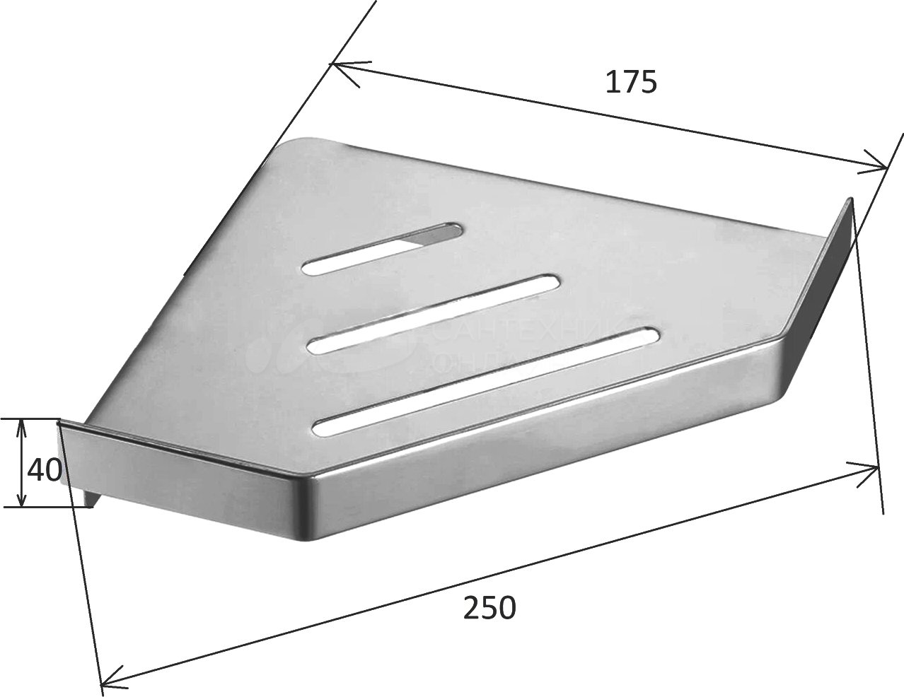 Фото Угловая полка Boheme New Venturo 10318-BRB бронза браш 17,5х17,5 см