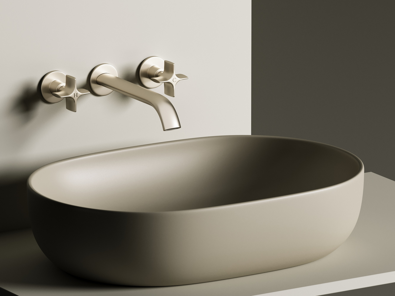Фото Раковина Ceramicanova Element CN6047MC накладная 60 × 41,5 × 13,5 см, капучино матовый
