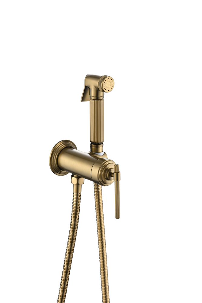 Фото Гигиеническим душ Boheme Eterna 177-BR со смесителем бронза