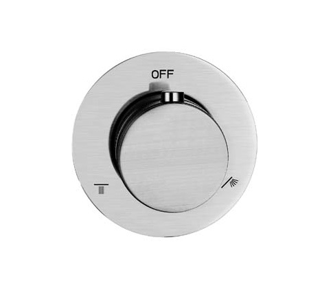 Фото Переключатель потоков Boheme Uno 624/2-INOX встраиваемый на 2 режима, брашированная нержавеющая сталь