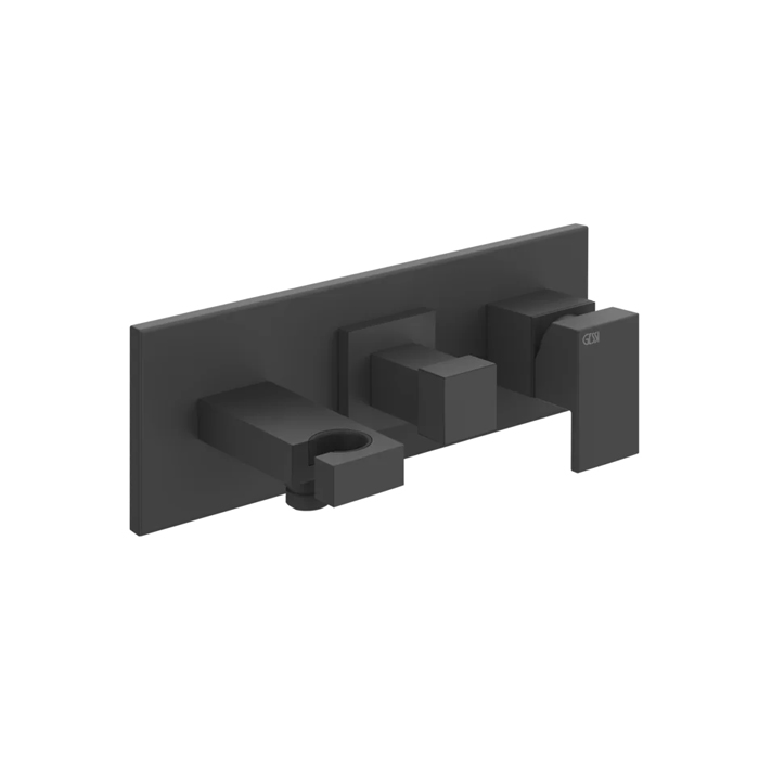 Фото Смеситель Gessi Rettangolo 44910#299 для раковины с изливом, черный матовый
