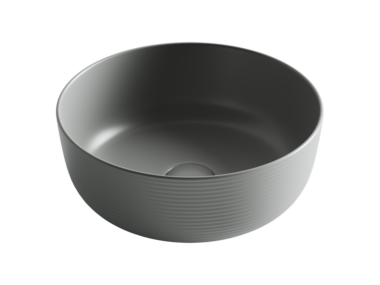 Фото Раковина Ceramicanova Element CN6073MH накладная 35,6 × 35,6 × 13,5 см, антрацит матовый