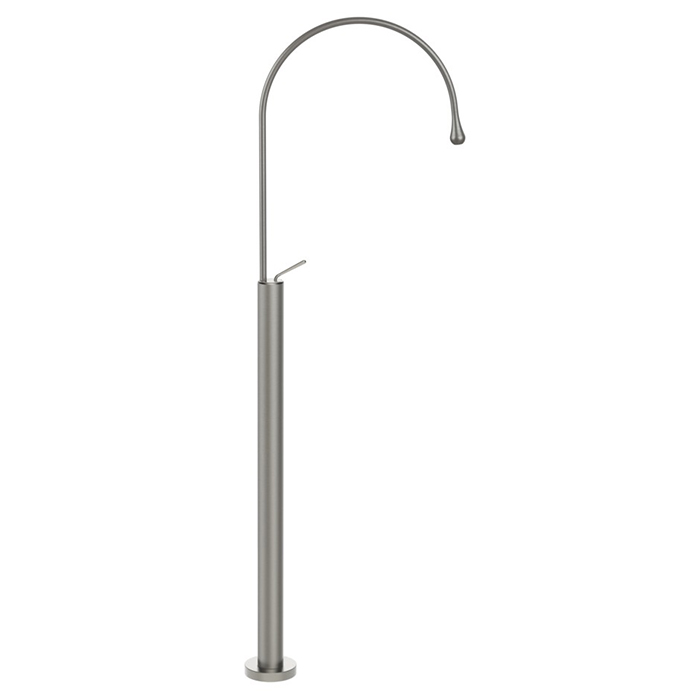 Фото Смеситель Gessi Goccia 33628#147 для раковины напольный, хром браш