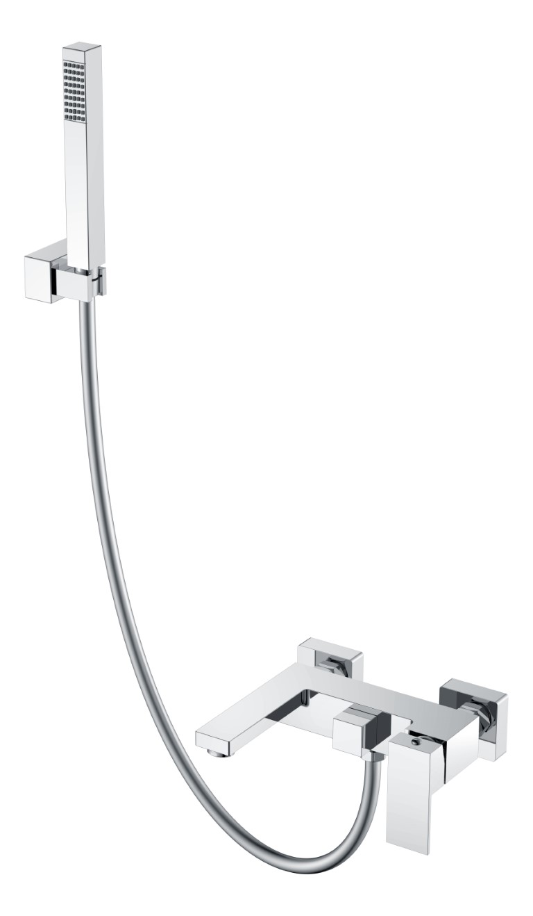 Фото Смеситель для ванны Boheme Qubic 473-CR хром