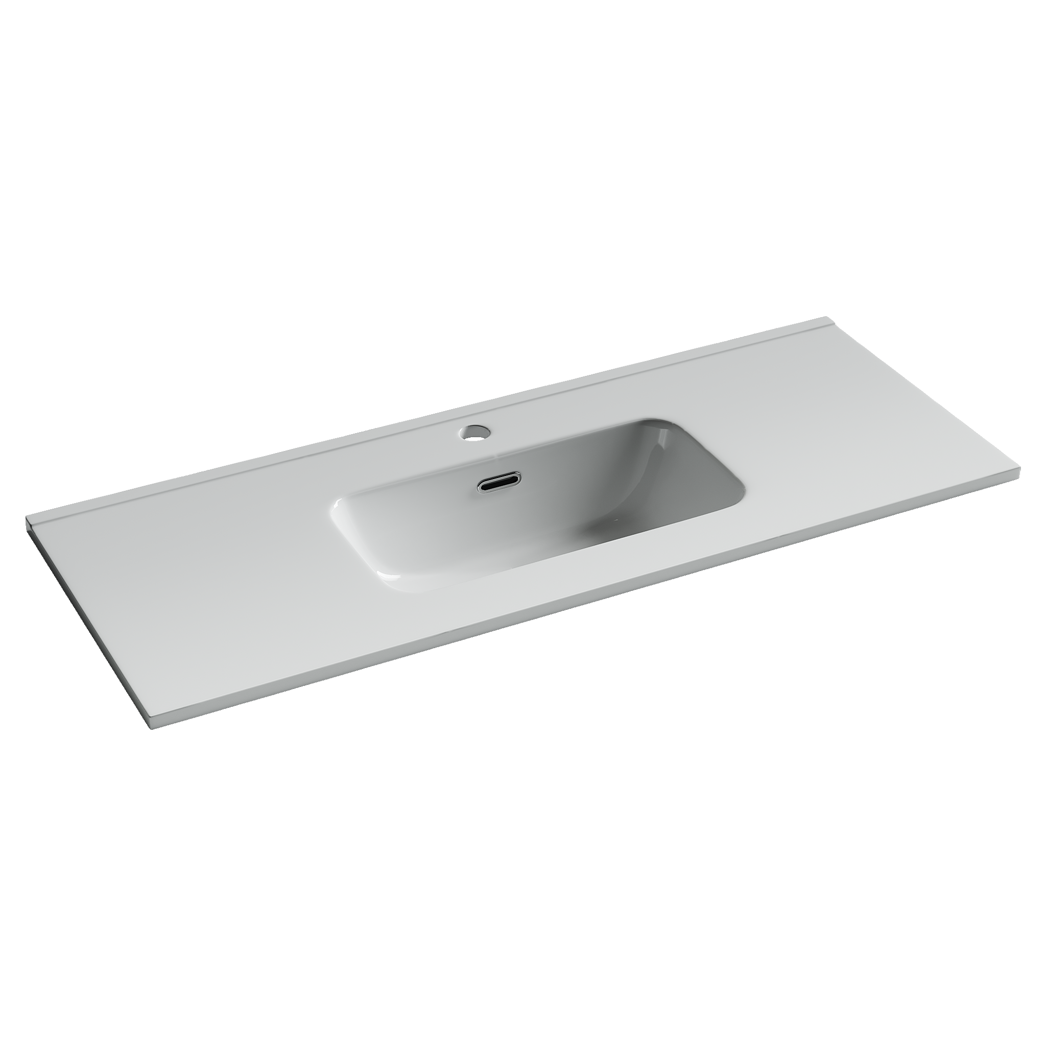 Фото Раковина Ceramicanova Compact CN7027 мебельная 101 × 39,5 × 17 см, белый глянцевый