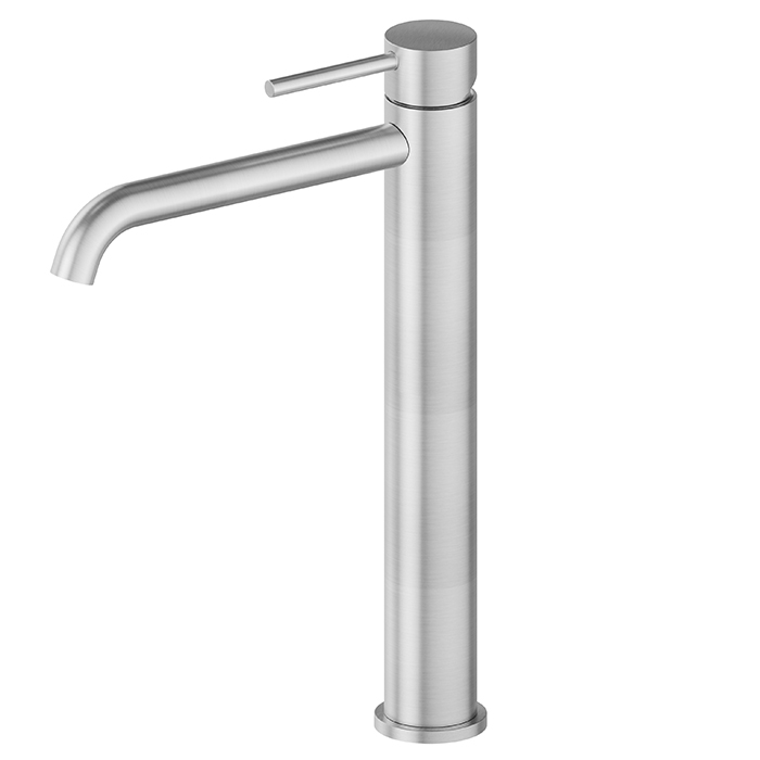 Фото Смеситель Newform X-Steel 316 69615X.50.050 для раковины, нержавеющая сталь браш