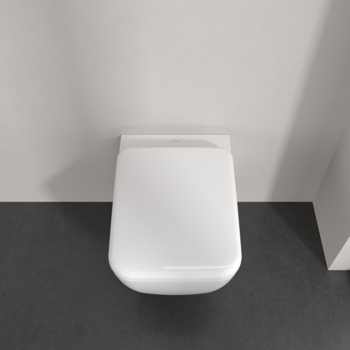 Фото Унитаз подвесной Villeroy & Boch Skyla 4682CL01, безободковый, с сиденьем с микролифтом, белый глянцевый